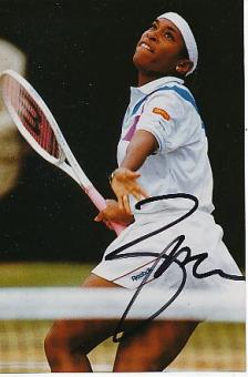 Zina Garrison  USA   Tennis Autogramm Foto original signiert 