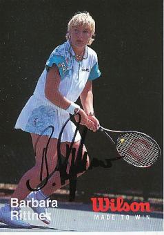 Barbara Rittner   Tennis  Autogrammkarte  original signiert 