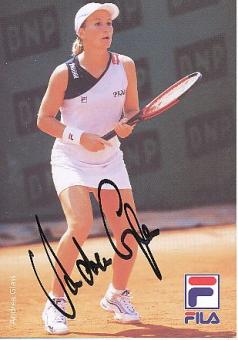 Andrea Glass  Tennis  Autogrammkarte  original signiert 