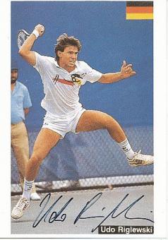Udo Riglewski  Tennis  Autogrammkarte  original signiert 