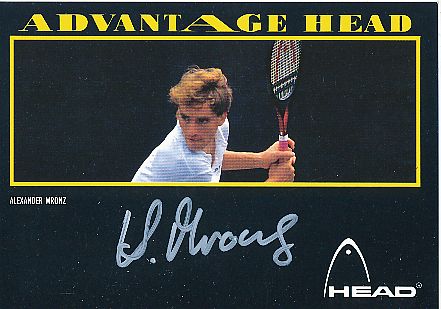 Alexander Mronz  Tennis  Autogrammkarte  original signiert 