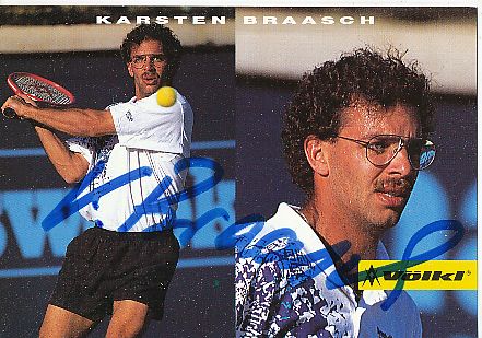 Karsten Braasch  Tennis  Autogrammkarte  original signiert 