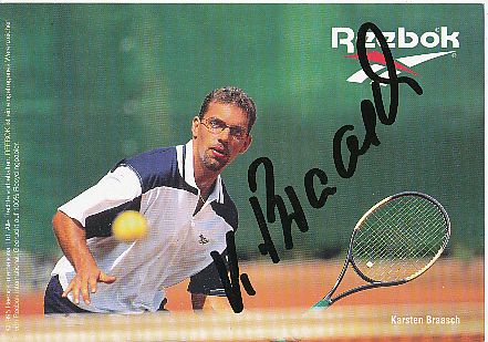 Karsten Braasch  Tennis  Autogrammkarte  original signiert 
