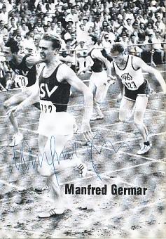 Manfred Germar   Leichtathletik  Autogrammkarte  original signiert 