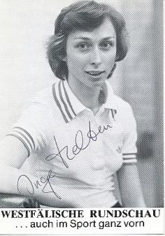 Inge Helten   Leichtathletik  Autogrammkarte  original signiert 