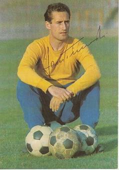 Hans Tilkowski † 2020 Borussia Dortmund & DFB Aral Bergmann  Fußball Autogrammkarte original signiert 