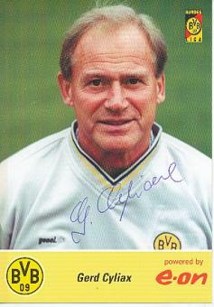 Gerd Cyliax † 2008    BVB Borussia Dortmund  Fußball Autogrammkarte original signiert 