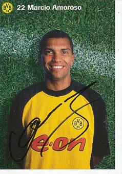Marcio Amoroso  BVB Borussia Dortmund  Fußball Autogrammkarte original signiert 