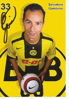 Salvatore Gambino   BVB Borussia Dortmund  Fußball Autogrammkarte original signiert 