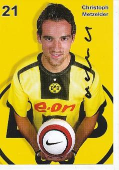 Christoph Metzelder   BVB Borussia Dortmund  Fußball Autogrammkarte original signiert 