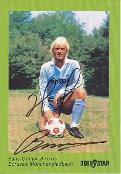 Hans Günter Bruns  Mönchengladbach  Fußball  Autogrammkarte original signiert 