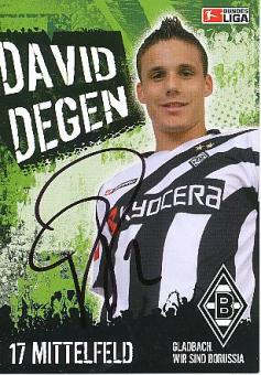 David Degen  Mönchengladbach  Fußball  Autogrammkarte original signiert 