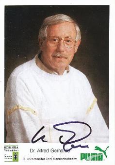 Dr. Alfred Gerhards  Mönchengladbach  Fußball  Autogrammkarte original signiert 