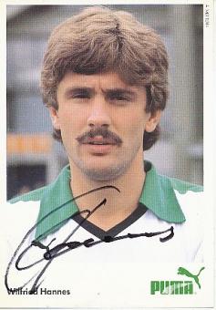 Wilfried Hannes   Mönchengladbach  Fußball  Autogrammkarte original signiert 