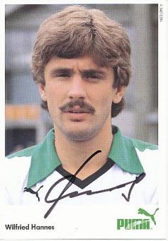 Wilfried Hannes   Mönchengladbach  Fußball  Autogrammkarte original signiert 