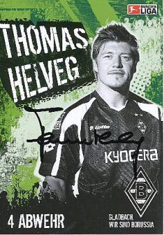 Thomas Helveg   Mönchengladbach  Fußball  Autogrammkarte original signiert 