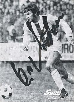 Horst Köppel   Mönchengladbach  Fußball  Autogrammkarte original signiert 