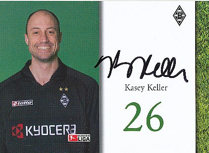 Kasey Keller   Mönchengladbach  Fußball  Autogrammkarte original signiert 