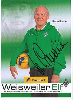 Herbert Laumen  Borussia Mönchengladbach  Fußball  Autogrammkarte original signiert 