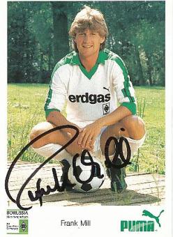 Frank Mill  Borussia Mönchengladbach  Fußball  Autogrammkarte original signiert 
