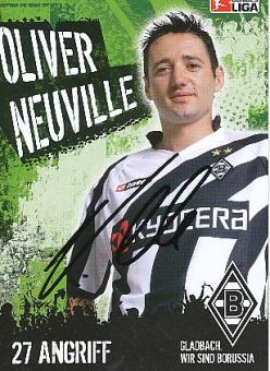 Oliver Neuville  Borussia Mönchengladbach  Fußball  Autogrammkarte original signiert 