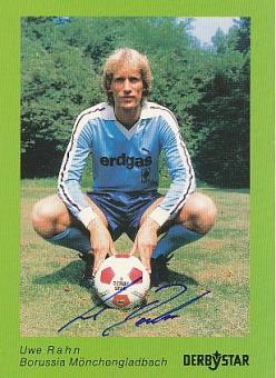 Uwe Rahn  Borussia Mönchengladbach  Fußball  Autogrammkarte original signiert 