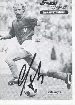 Berti Vogts  Borussia Mönchengladbach  Fußball  Autogrammkarte original signiert 