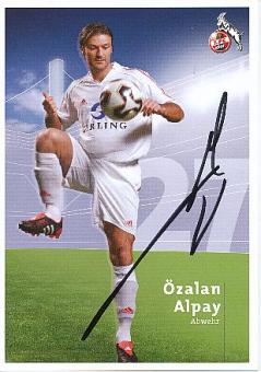 Özalan Alpay  FC Köln  Fußball Autogrammkarte  original signiert 