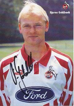 Bjarne Goldbaek   1994/95   FC Köln  Fußball Autogrammkarte  original signiert 
