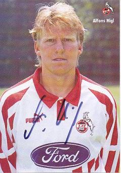Alfons Higl   1994/95  FC Köln  Fußball Autogrammkarte  original signiert 