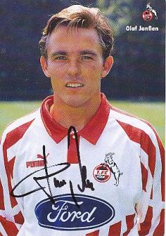 Olaf Janßen  1994/95  FC Köln  Fußball Autogrammkarte  original signiert 