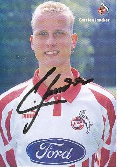 Carsten Jancker  1994/95   FC Köln  Fußball Autogrammkarte  original signiert 