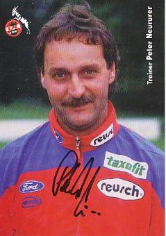 Peter Neururer   1997/98   FC Köln  Fußball Autogrammkarte  original signiert 