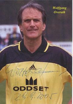 Wolfgang Overath   FC Köln Oddset  Fußball Autogrammkarte  original signiert 