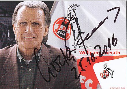 Wolfgang Overath   FC Köln  Fußball Autogrammkarte  original signiert 
