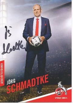 Jörg Schmadtke   FC Köln  Fußball Autogrammkarte  original signiert 
