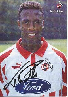 Pablo Thiam  1994/95  FC Köln  Fußball Autogrammkarte  original signiert 