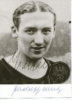 Rudolf Gramlich † 1988 DFB WM 1934 & Eintracht Frankfurt  Fußball Autogrammkarte original signiert 