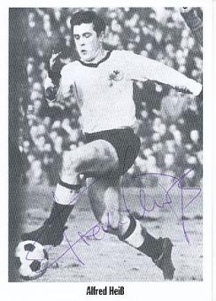 Alfred Heiß   DFB  Fußball Autogrammkarte original signiert 