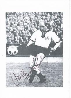 Gert "Charly" Dörfel   DFB  Fußball Autogrammkarte  original signiert 