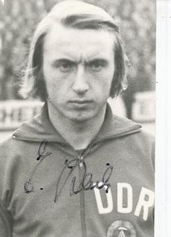Joachim Streich † 2022 DDR WM 1974   Fußball Autogrammkarte  original signiert 