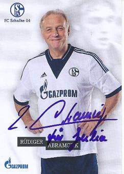 Rüdiger Abramczik   FC Schalke 04  Fußball Autogrammkarte  original signiert 