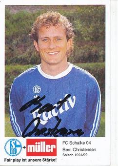 Bent Christensen   1991/92  FC Schalke 04  Fußball Autogrammkarte original signiert 