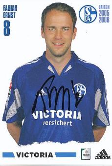 Fabian Ernst   2005/2006  FC Schalke 04  Fußball Autogrammkarte original signiert 