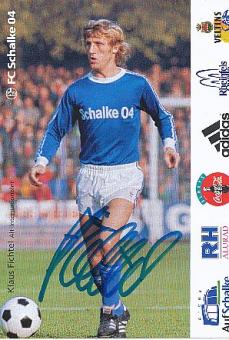 Klaus Fichtel    FC Schalke 04  Fußball Autogrammkarte original signiert 