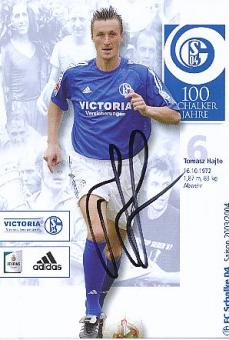 Tomasz Hajto   2003/2004  FC Schalke 04  Fußball Autogrammkarte original signiert 