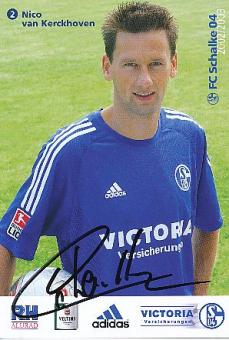 Nico van Kerckhoven   2002/2003   FC Schalke 04  Fußball Autogrammkarte original signiert 