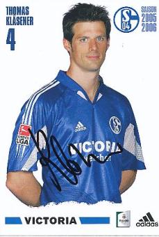 Thomas Kläsener  2005/2006   FC Schalke 04  Fußball Autogrammkarte original signiert 