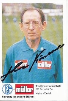 Heinz Kördell † 2020   FC Schalke 04  Fußball Autogrammkarte original signiert 