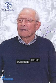 Manfred Kreuz    FC Schalke 04  Fußball Autogrammkarte original signiert 